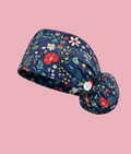 Floral Scrub Caps